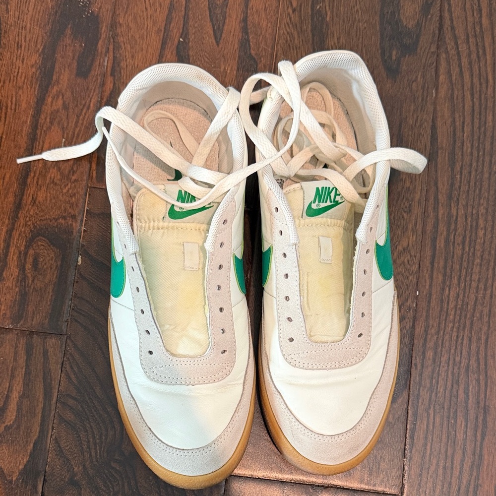 Nike Killshot White and Green Sneakers